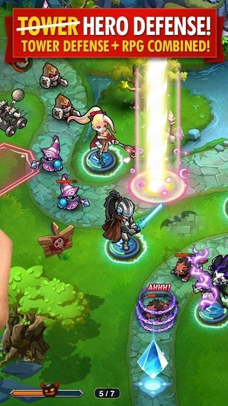 APK bản mod Magic Rush Heroes