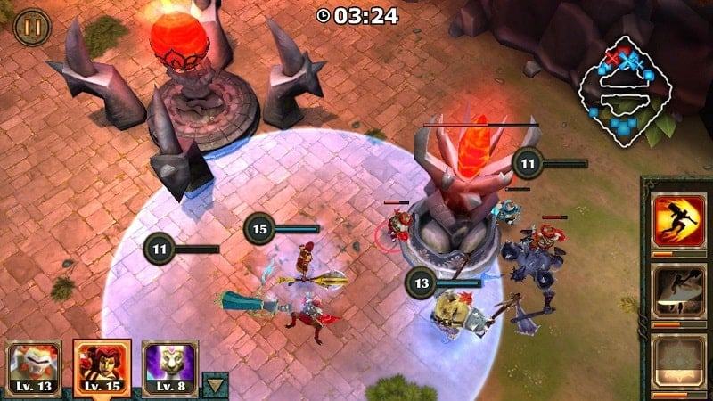 Anh Hùng Huyền Thoại MOBA Offline mod android