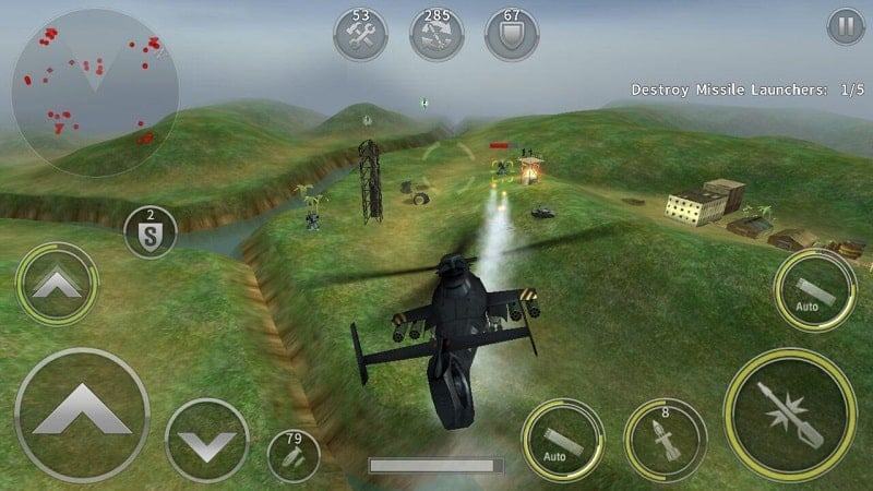 GUNSHIP BATTLE Máy bay trực thăng mod 3D