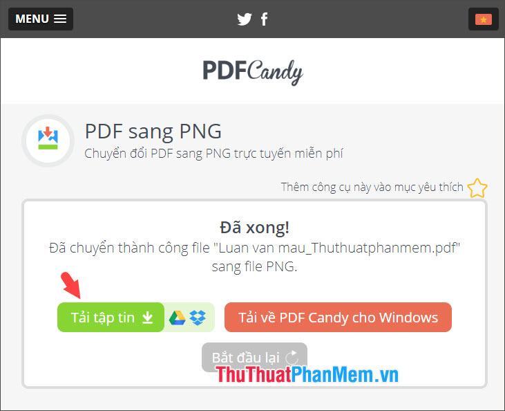 Chọn Tải xuống tệp