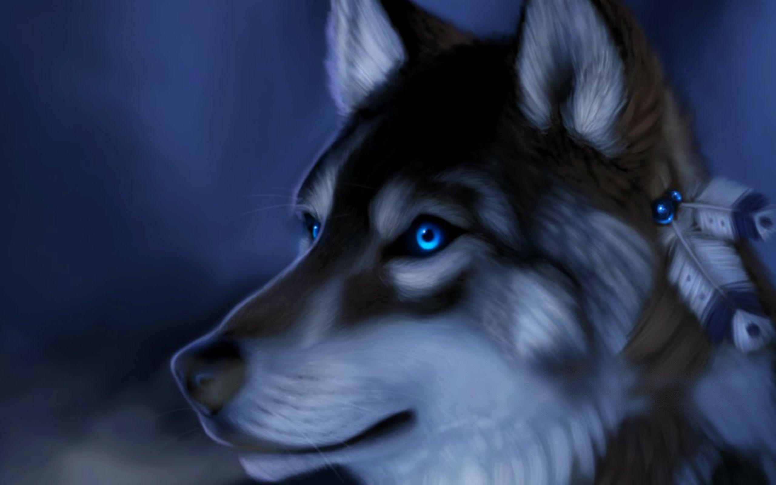 Hình nền chó sói 3D đẹp và đáng yêu