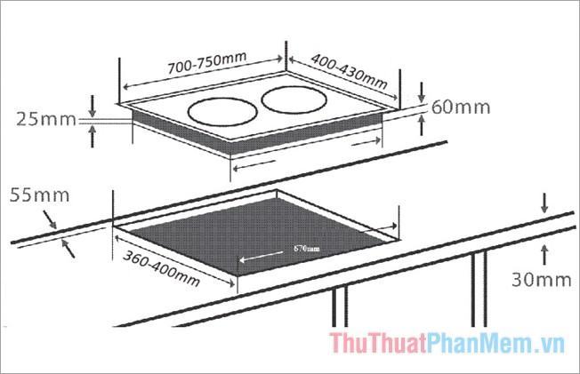 Bếp điện từ 2 lò