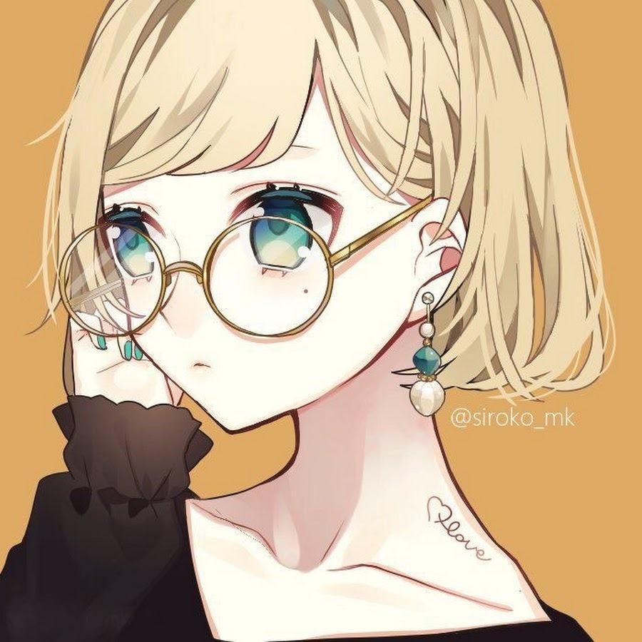 Cô gái anime đeo kính thật ngầu và ngầu