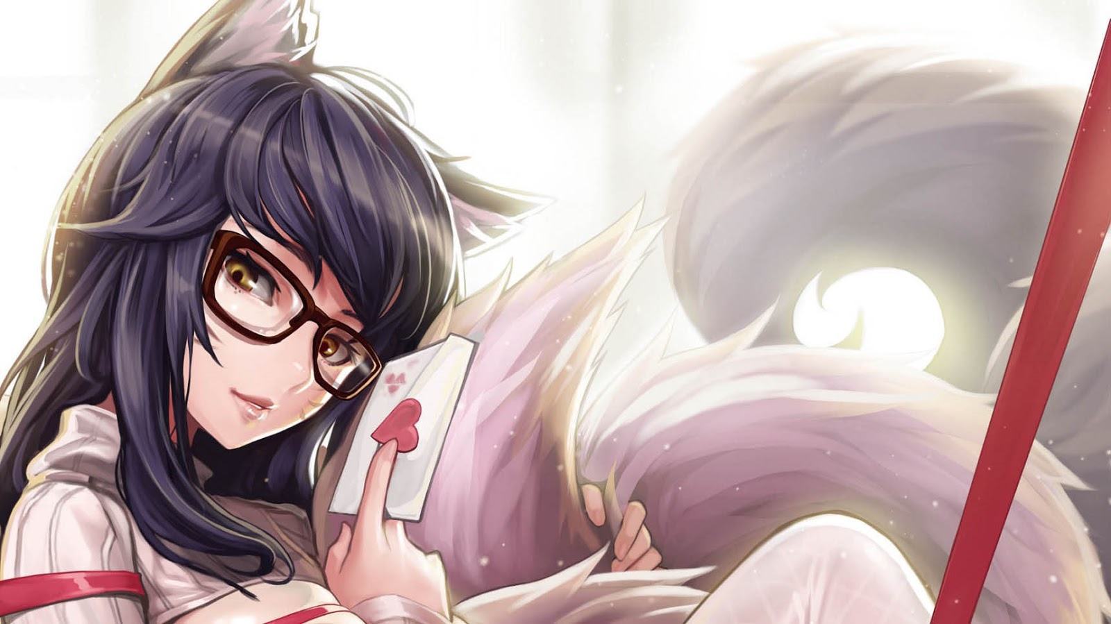 Cô gái anime đeo kính