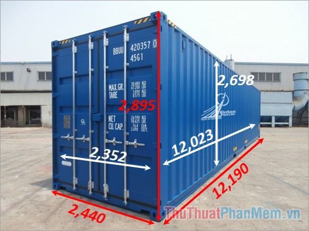 Kích Thước Container Cao 40 Feet – HC