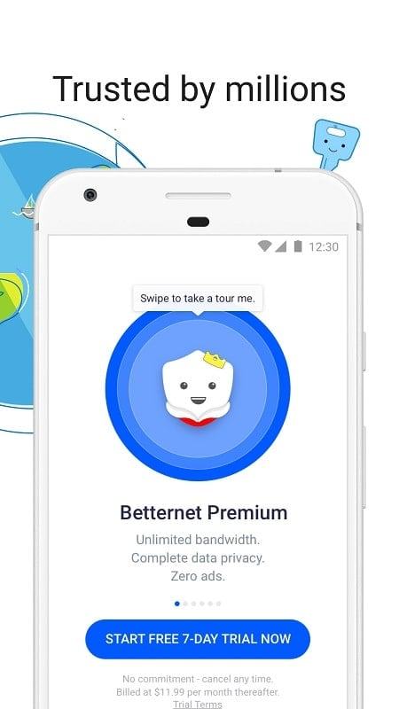 Bản mod Betternet Hotspot VPN cho android