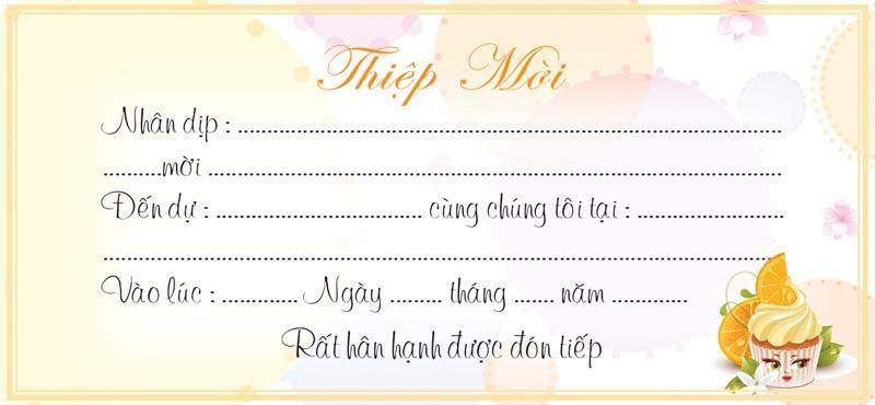 Mẫu thiệp mời sinh nhật đẹp nhất