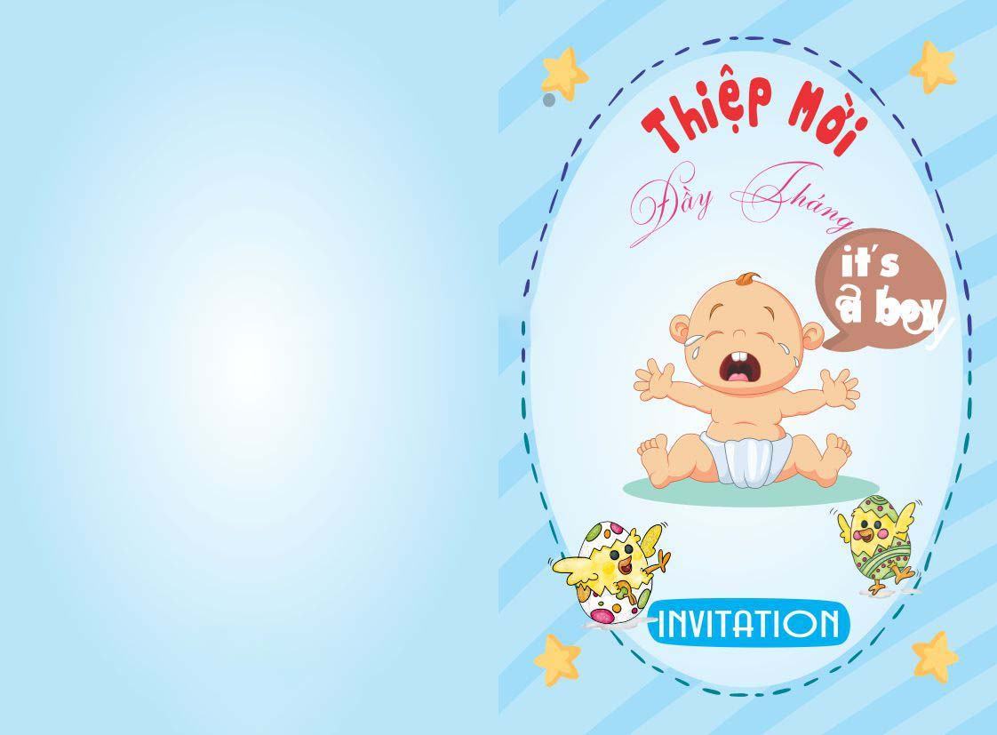 Thiệp mời sinh nhật bé đẹp nhất