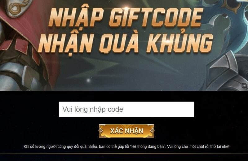 Hướng dẫn cách nhập giftcode Liên Quân bước 3