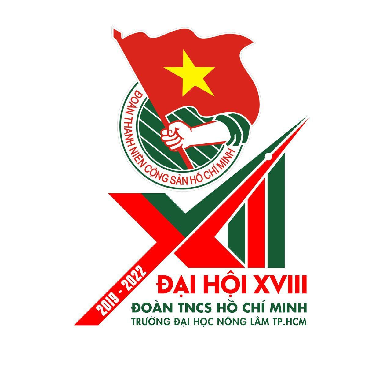 Mẫu logo Đại hội Đoàn Thanh niên lần thứ 18