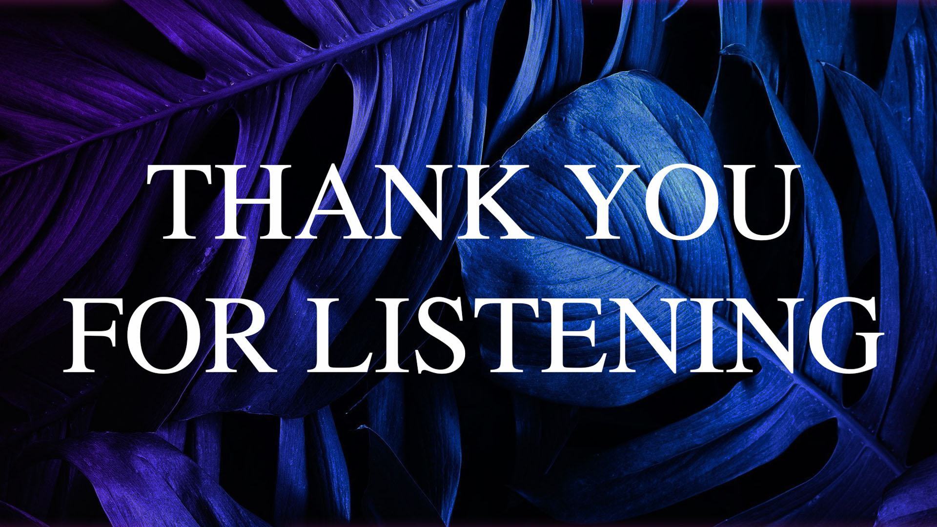 chất lượng cao Thank You For Listening ảnh