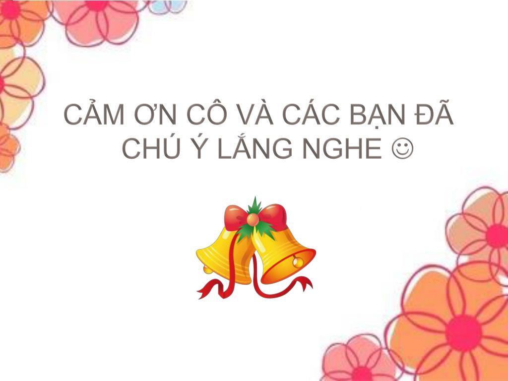 Hình ảnh Cảm ơn cô và mọi người đã lắng nghe