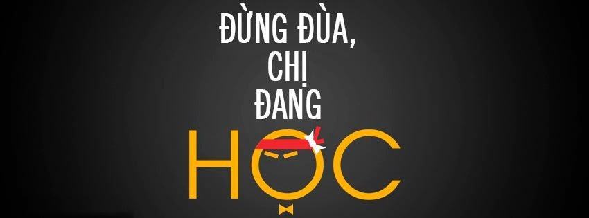 ảnh bìa facebook đang học