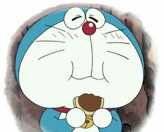Hình ảnh doremon ăn bánh cute nhất