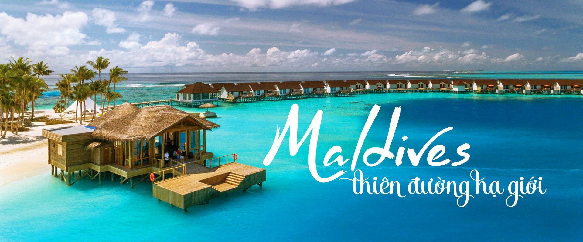 Biểu ngữ du lịch Maldives đẹp