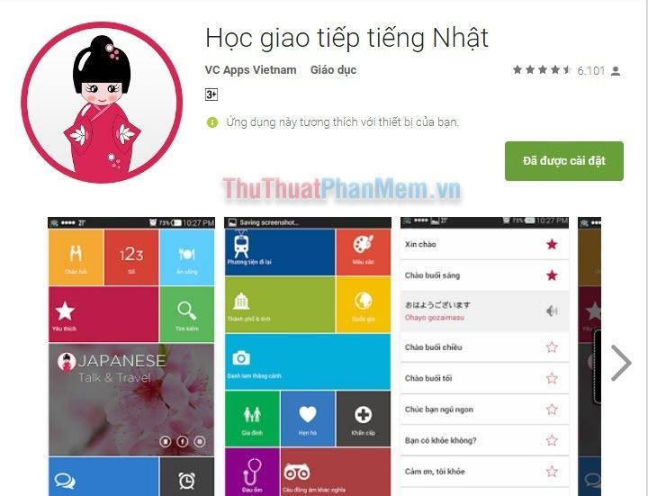 Học giao tiếp tiếng Nhật (VC Apps Việt Nam)