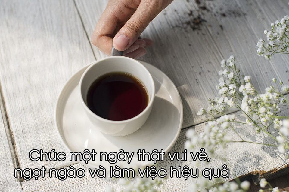 Hình ảnh chào buổi sáng, ngày làm việc vui vẻ