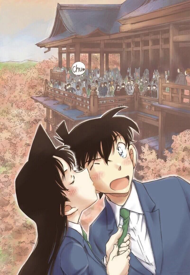 Ran và Shinichi hôn nhau thật đẹp