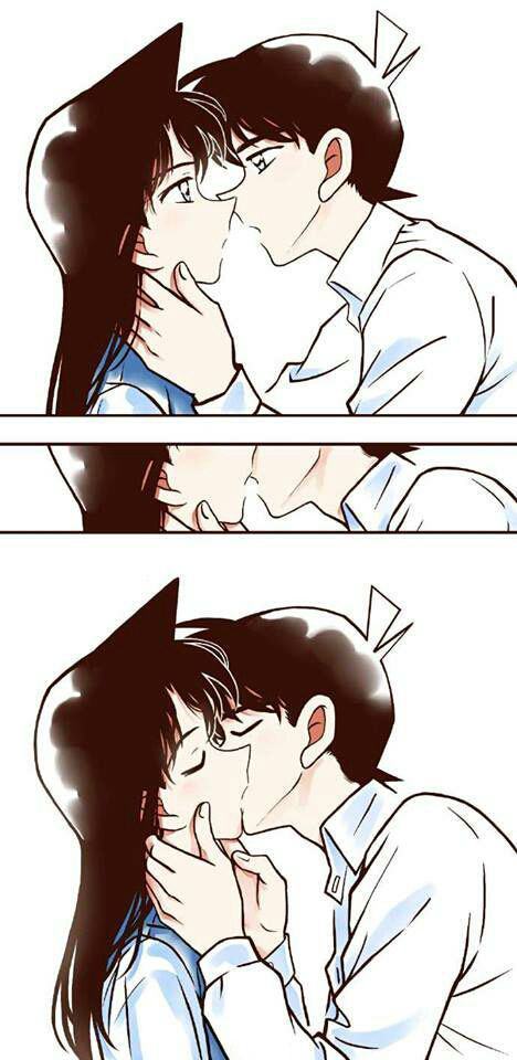 Ảnh nụ hôn đẹp của Shinichi và Ran