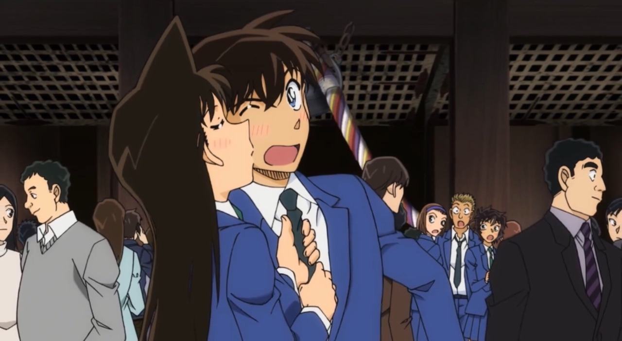 Ảnh Ran hôn Shinichi đẹp quá
