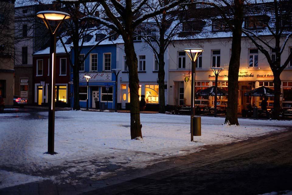 Hình ảnh buổi tối mùa đông