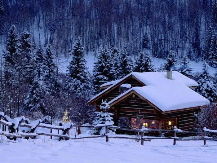 Hình ảnh ngôi nhà mùa đông
