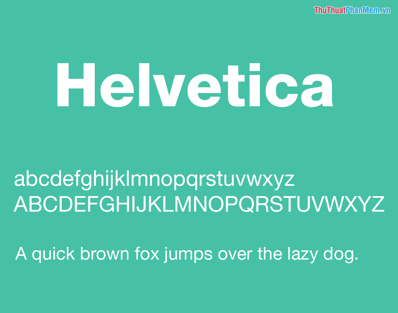 Phông chữ văn phòng Helvetica