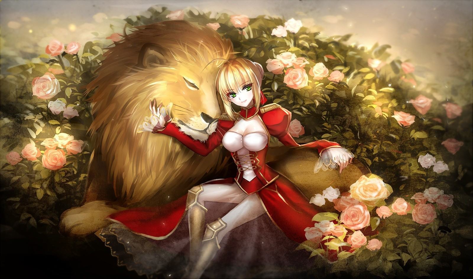 Hình ảnh anime girl sư tử
