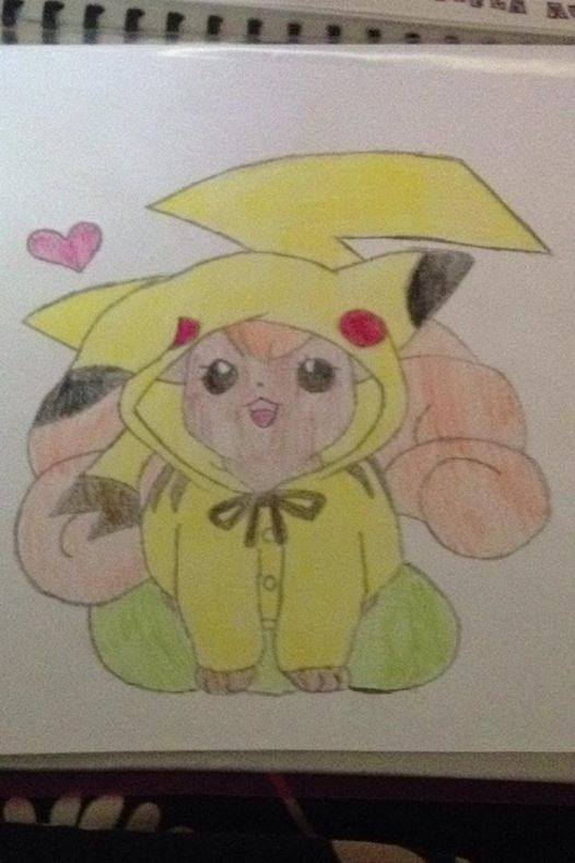 vẽ pokemon pikachu