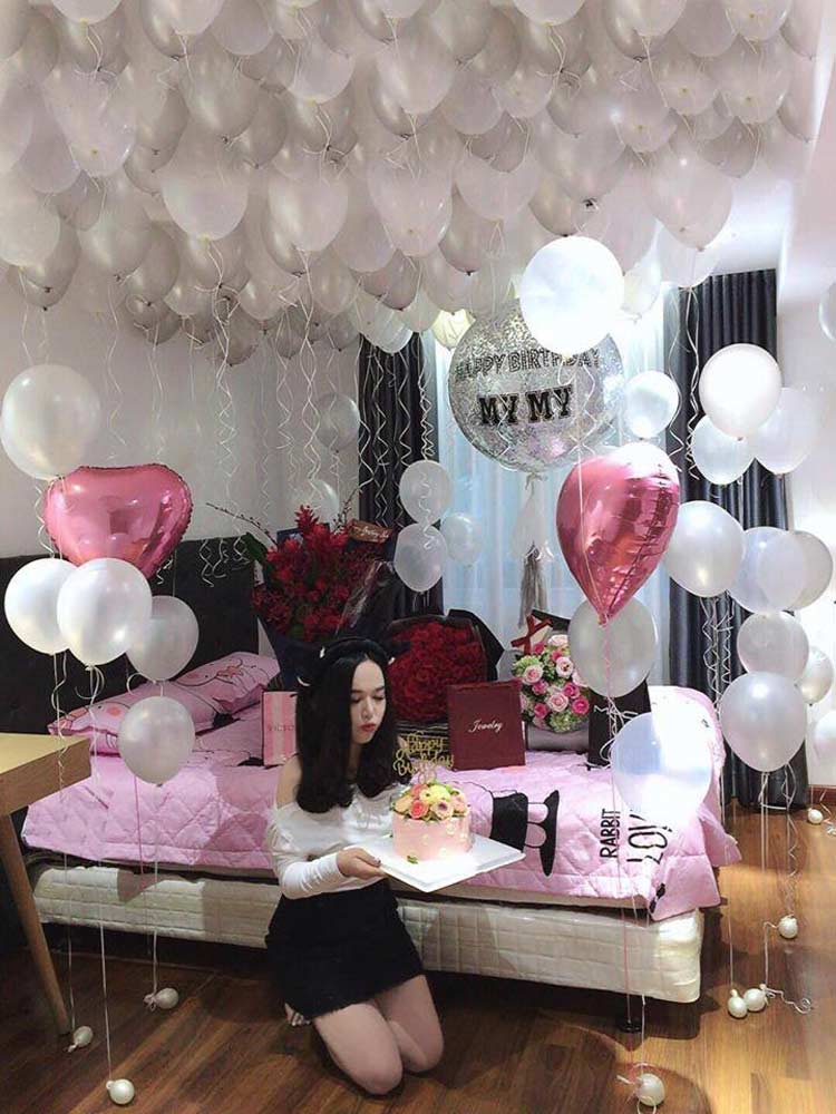 Mẫu trang trí phòng sinh nhật bạn gái