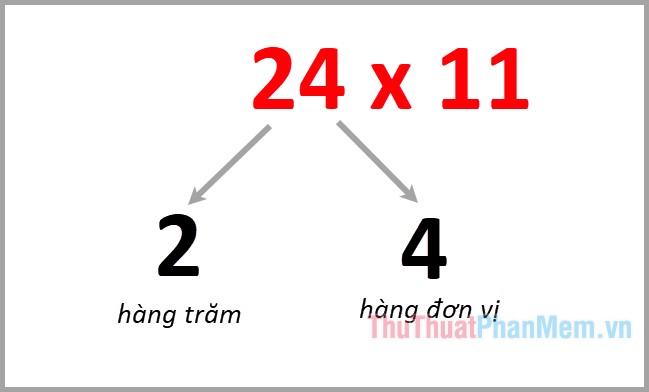 Chia hai số thành hàng trăm và hàng đơn vị