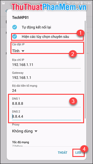 Đặt địa chỉ DNS