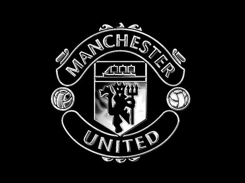 Ảnh logo Manchester United màu đen đẹp