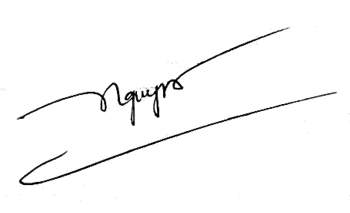 Mẫu chữ ký đẹp tên Nguyễn