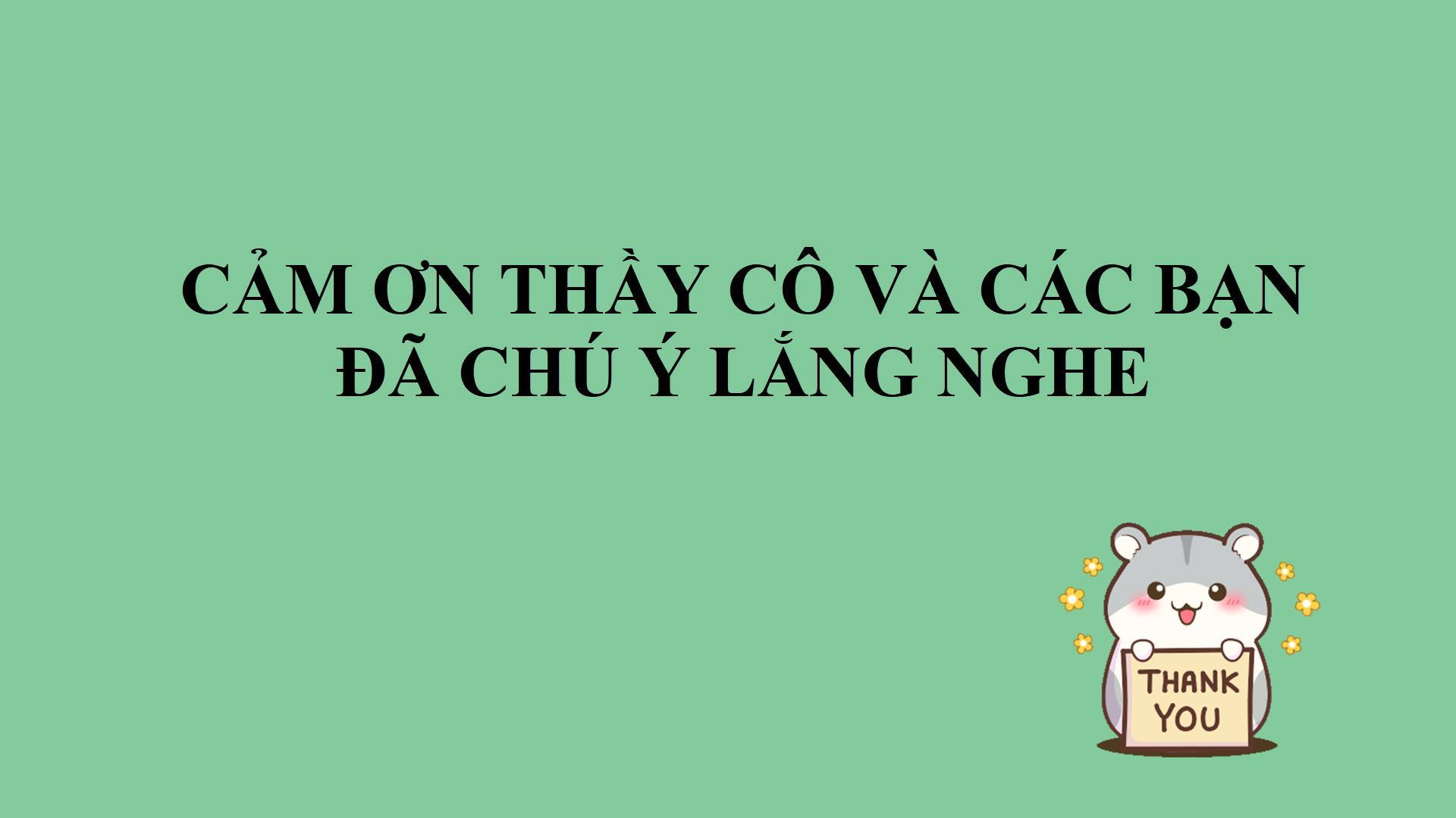 Hình ảnh cảm ơn ở cuối bài thuyết trình