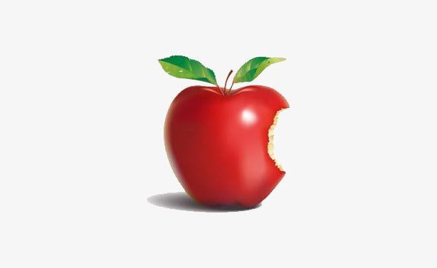 Hình ảnh đẹp về quả táo cắn dở