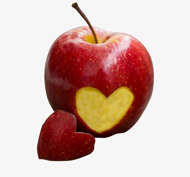 Hình ảnh quả táo trái tim