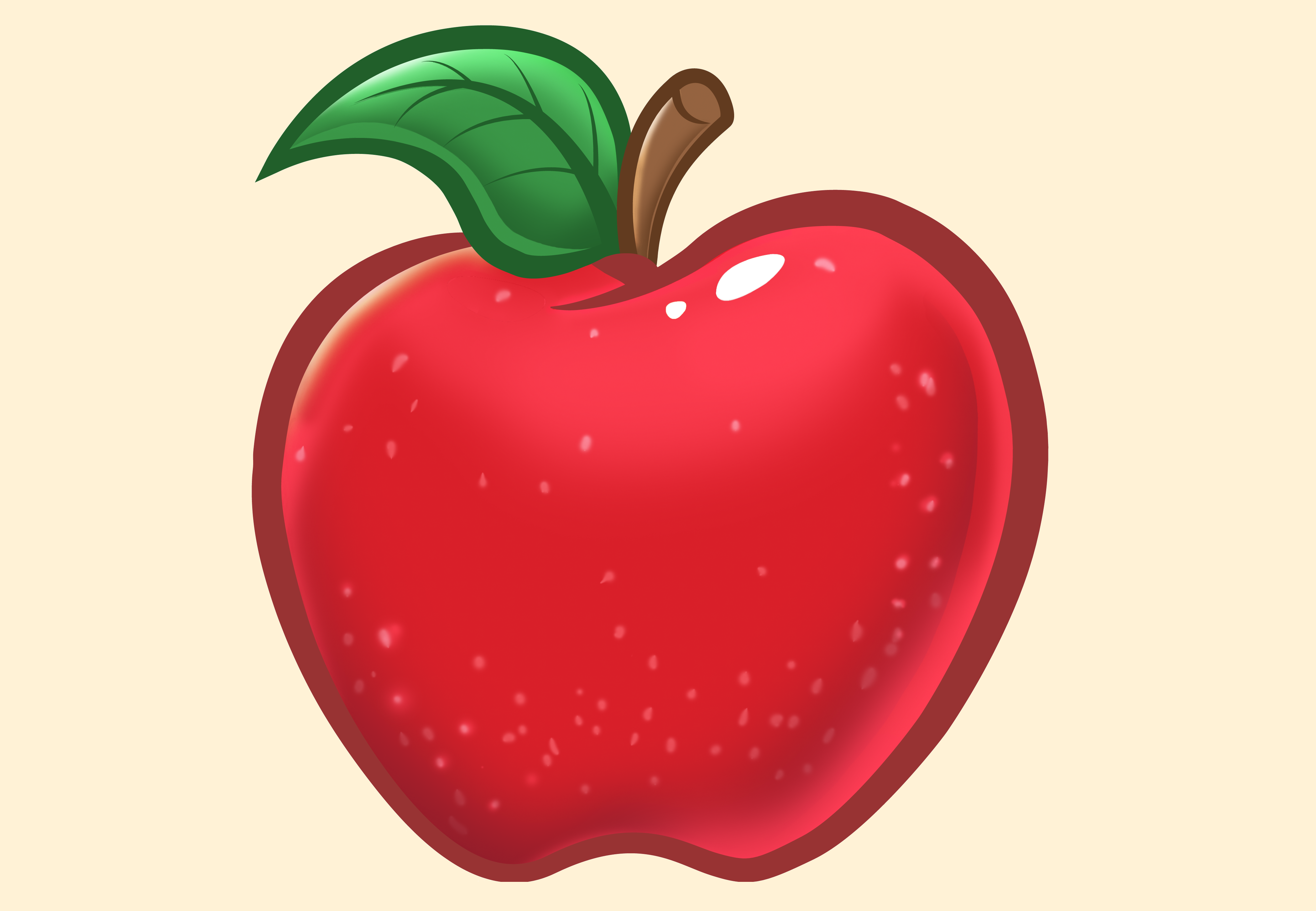 Vẽ một quả táo đẹp