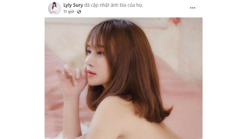 ảnh bìa trên fanpage LyLy Sury