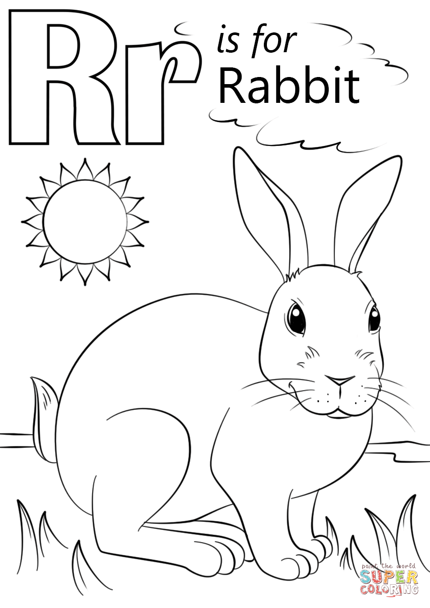 Tranh Tô Màu Con Thỏ