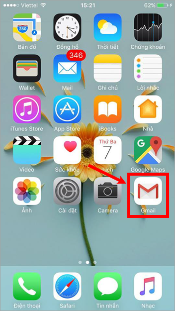 Mở ứng dụng Gmail trên điện thoại của bạn