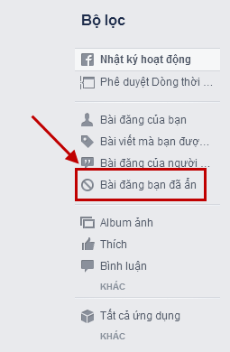 Bài viết bạn đã ẩn