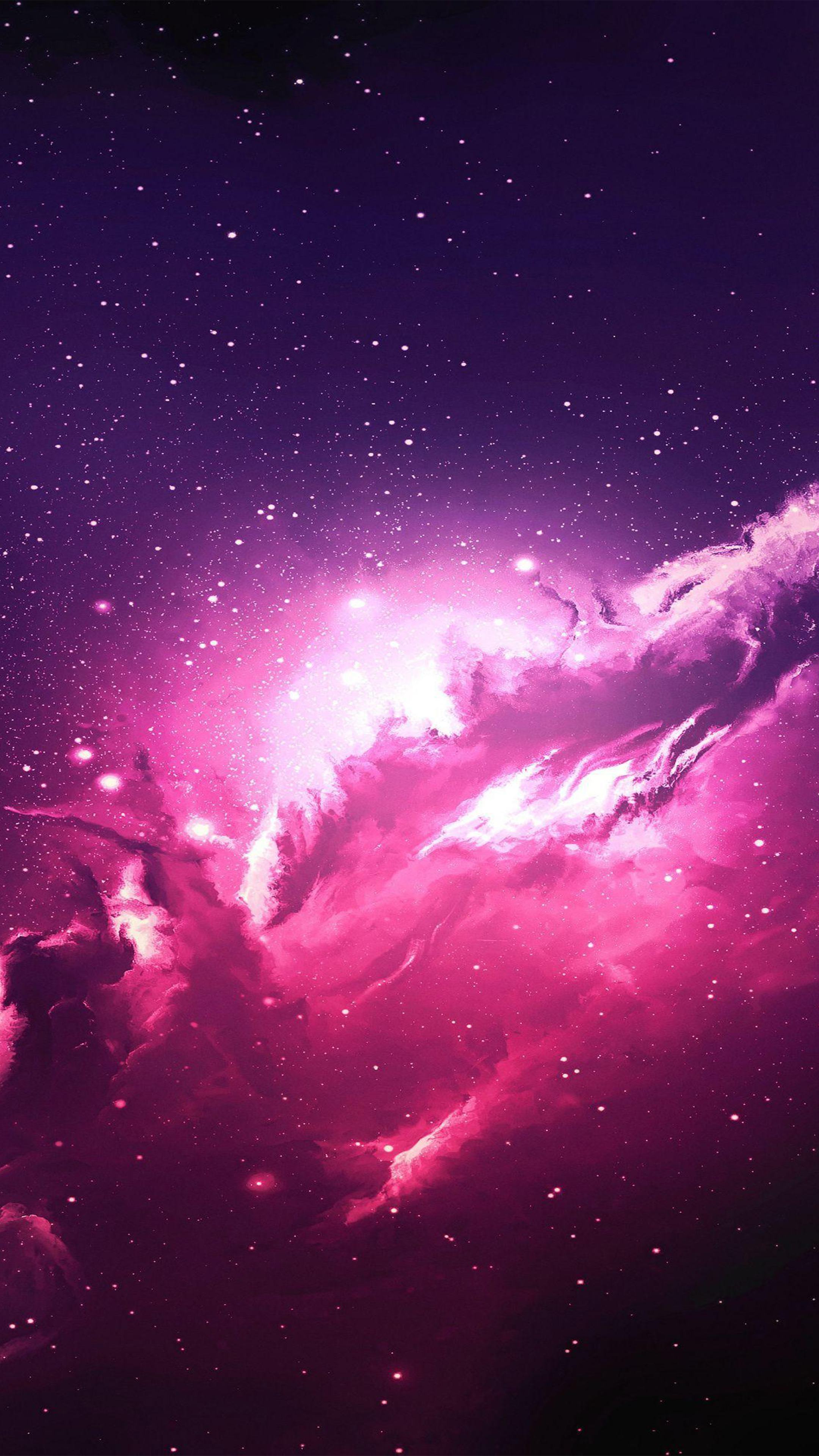 Hình nền vũ trụ màu hồng 4K