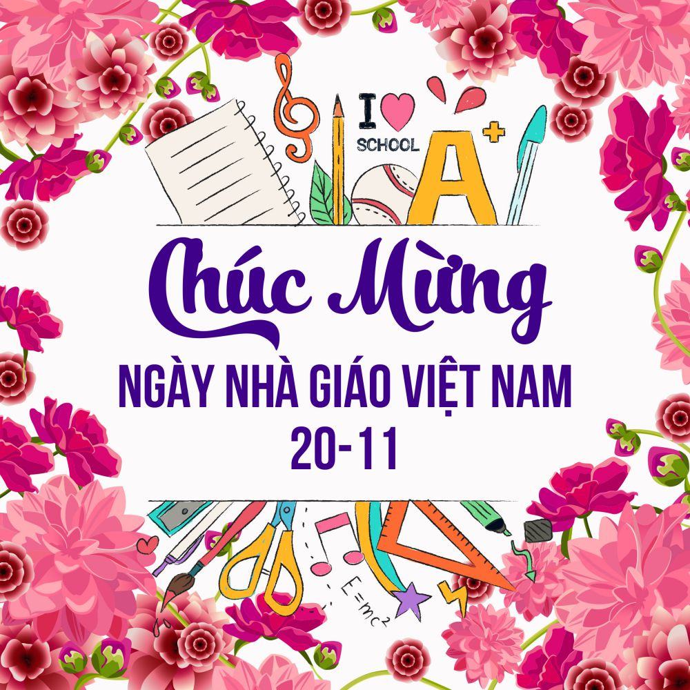Hình ảnh chúc mừng ngày nhà giáo Việt Nam cực đẹp