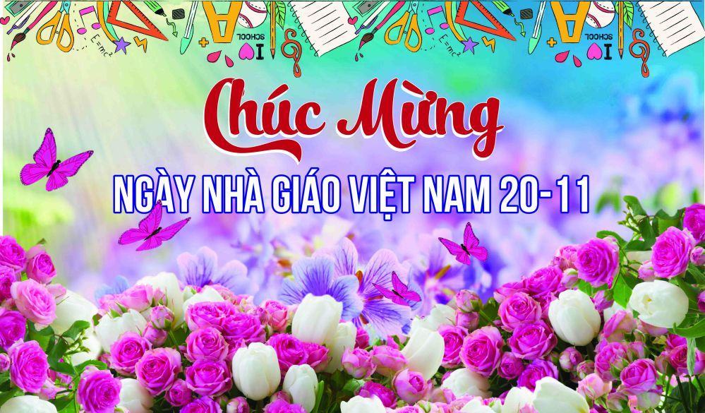 Hình ảnh chúc mừng ngày nhà giáo Việt Nam đơn giản