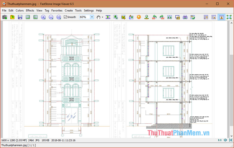 Đã lưu file AutoCad sang JPG thành công