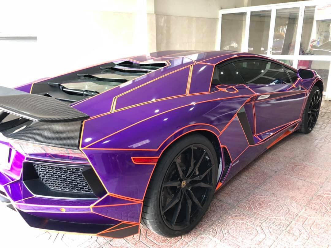 Hình ảnh xe Lamborghini được trang trí độc đáo