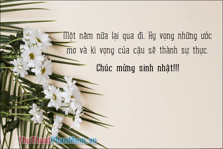 Hy vọng ước mơ và kỳ vọng của bạn sẽ trở thành sự thật