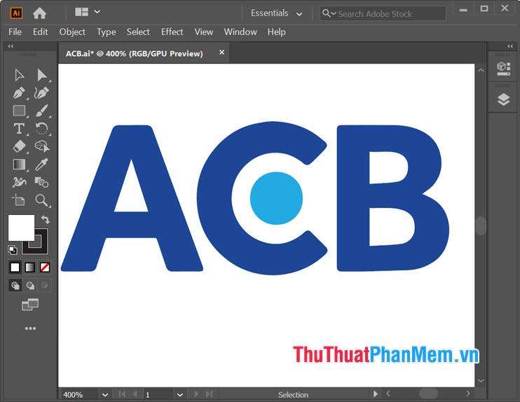 Minh họa mẫu logo ngân hàng ACB