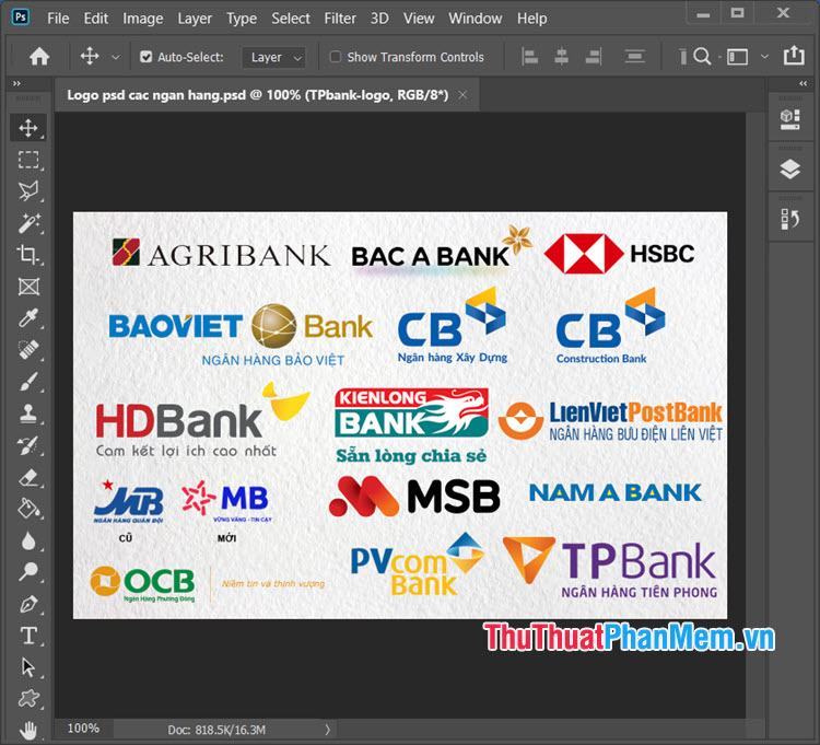 Logo ngân hàng Việt Nam và ngân hàng nước ngoài